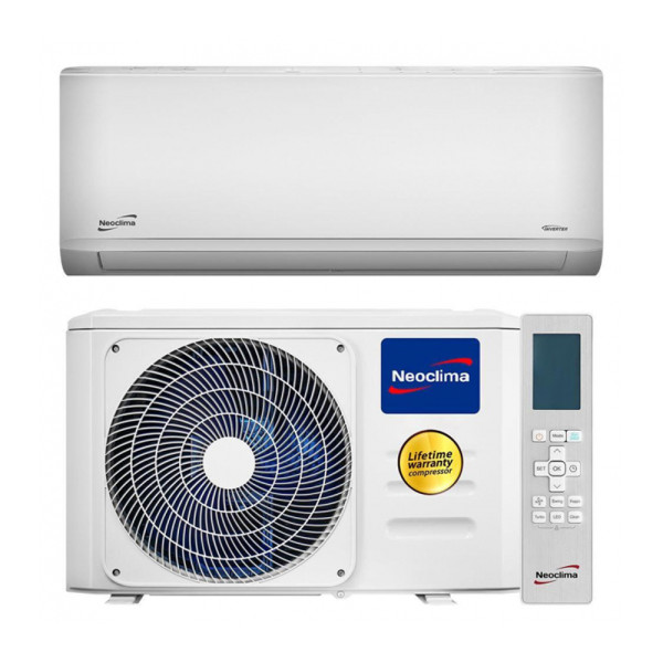 Кондиціонер настінний інверторний Neoclima Therminator 3.2 EU NS-18EHXIw1eu/NU-18EHXIw1eu для охолодження та обігріву до 55 м² з Wi-Fi управлінням і функцією іонізації Кондиціонер настінний інверторний Neoclima Therminator 3.2 EU NS-18EHXIw1eu/NU-18EHXIw1eu для охолодження та обігріву до 55 м² з Wi-Fi управлінням і функцією іонізації