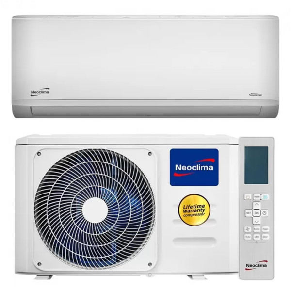 Кондиціонер Neoclima Therminator 3.2 NS/NU-18EHXIw1, інвертор, 55 м2, A++, R32 Кондиціонер Neoclima Therminator 3.2 NS/NU-18EHXIw1, інвертор, 55 м2, A++, R32