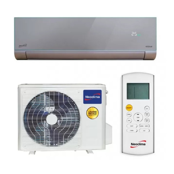 Кондиціонер Neoclima ArtVogue NS-12EHVIWS1/NU-12EHVI1 інверторний, дзеркальний срібний Кондиціонер Neoclima ArtVogue NS-12EHVIWS1/NU-12EHVI1 інверторний, дзеркальний срібний