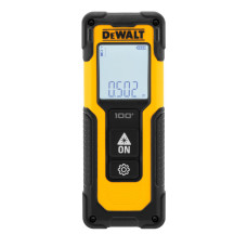 Далекомір лазерний DeWALT DWHT77100 для точних вимірювань на відстань 0.2-30 м з точністю +/- 0.3 мм, живлення від 2 батарейок тип ААА, вага 0.1 кг