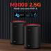 Маршрутизатор WiFi Mesh-система двухдиапазонный AX3000 Cudy M3000 Black для высокой скорости и стабильного интернет-соединения 2.5G WiFi 6