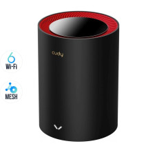 Маршрутизатор WiFi Mesh-система WiFi 6 2.5G Cudy M3000 Black дводіапазонний AX3000 для швидкісного інтернету з MU-MIMO та підтримкою VPN
