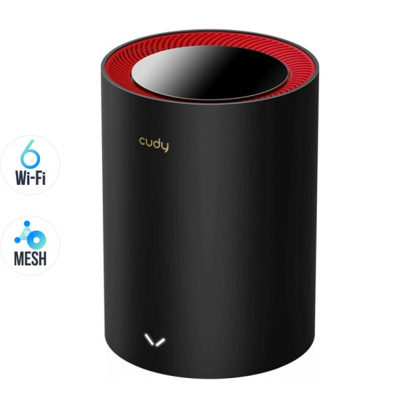 Маршрутизатор WiFi Mesh-система WiFi 6 2.5G Cudy M3000 Black дводіапазонний AX3000 для швидкісного інтернету з MU-MIMO та підтримкою VPN Маршрутизатор WiFi Mesh-система WiFi 6 2.5G Cudy M3000 Black дводіапазонний AX3000 для швидкісного інтернету з MU-MIMO та підтримкою VPN