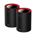 Маршрутизатор WiFi Mesh-система WiFi 6 2.5G AX3000 Cudy M3000 Black для быстрой и надежной передачи данных в большом доме, комплект из 3-х устройств Маршрутизатор WiFi Mesh-система WiFi 6 2.5G AX3000 Cudy M3000 Black для быстрой и надежной передачи данных в большом доме, комплект из 3-х устройств