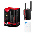 WiFi 6 Mesh ретранслятор AX3000 Cudy RE3000 Black для расширения покрытия сети, гигабитный, двухдиапазонный, поддержка MU-MIMO и Beamforming WiFi 6 Mesh ретранслятор AX3000 Cudy RE3000 Black для расширения покрытия сети, гигабитный, двухдиапазонный, поддержка MU-MIMO и Beamforming