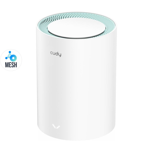 Маршрутизатор WiFi Mesh-система WiFi 5 Cudy M1300 для безшовного покриття дводіапазонний гігабітний AC1200 з MU-MIMO та VPN функціями Маршрутизатор WiFi Mesh-система WiFi 5 Cudy M1300 для безшовного покриття дводіапазонний гігабітний AC1200 з MU-MIMO та VPN функціями