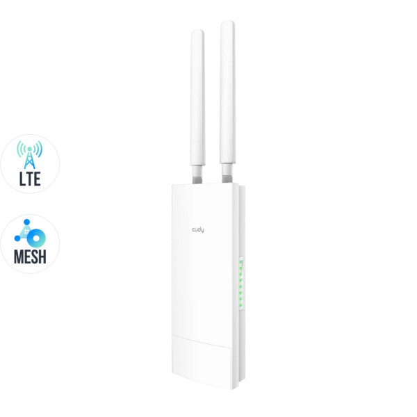 WiFi 5 Mesh 4G LTE-маршрутизатор внешний Cudy LT500 OUTDOOR CAT4 для стабильного интернета на улице, поддержка VPN, IP65, монтаж на стену или столб WiFi 5 Mesh 4G LTE-маршрутизатор внешний Cudy LT500 OUTDOOR CAT4 для стабильного интернета на улице, поддержка VPN, IP65, монтаж на стену или столб