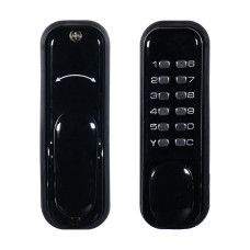 Замок механічний кодовий Trinix TRL-6102MPW Black для всіх типів дверей, захист IP66, без живлення, робоча температура -20°C до +50°C