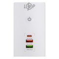 Мережевий фільтр (подовжувач) LP (5x230V-2500W, 1xUSB-38W/PD/QC3.0, 1xType-C 20W, 1xUSB 18W) Мережевий фільтр (подовжувач) LP (5x230V-2500W, 1xUSB-38W/PD/QC3.0, 1xType-C 20W, 1xUSB 18W)
