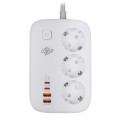 Мережевий фільтр (подовжувач) LP F65WG4 (3x230V-3520W, 2xUSB-60W, 2xType-C 65W QC/PD) Мережевий фільтр (подовжувач) LP F65WG4 (3x230V-3520W, 2xUSB-60W, 2xType-C 65W QC/PD)