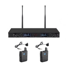 Бездротова мікрофонна система CMX WM-U200C mic(loop)+mic(loop) для професійних виступів з двома петличними мікрофонами та дальністю до 500 м