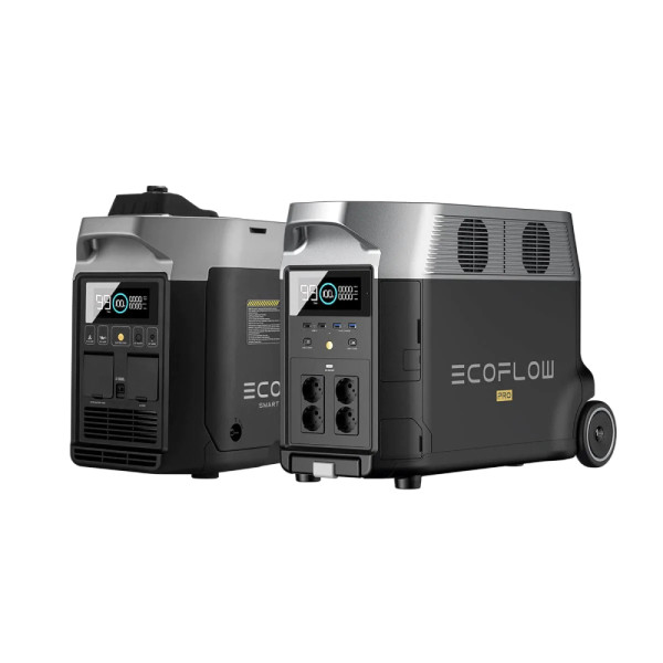 Комплект EcoFlow DELTA Pro + Smart Generator зарядна станція та бензиновий генератор Комплект EcoFlow DELTA Pro + Smart Generator зарядна станція та бензиновий генератор