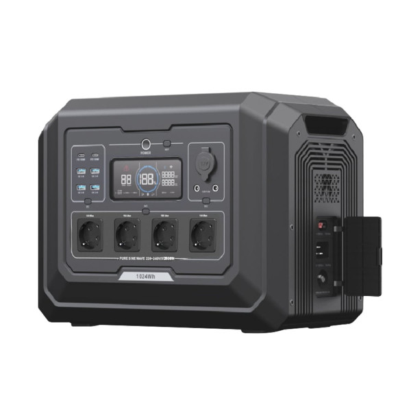 Портативна зарядна станція OUPES S1 2000W 1024Wh LiFePO4 для дому, кемпінгу та резервного живлення техніки