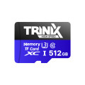 Карта пам’яті microSDXC 512GB Trinix U3 V30 A1 з SD-адаптером для відеоспостереження, з швидкістю читання до 100 МБ/с та класом продуктивності A1 Карта пам’яті microSDXC 512GB Trinix U3 V30 A1 з SD-адаптером для відеоспостереження, з швидкістю читання до 100 МБ/с та класом продуктивності A1