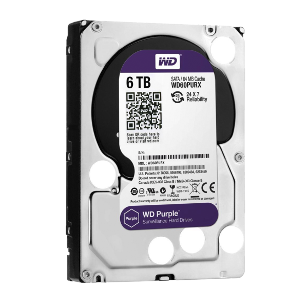 Жорсткий диск Western Digital 6TB Purple (WD60PURX) Жорсткий диск Western Digital 6TB Purple (WD60PURX)