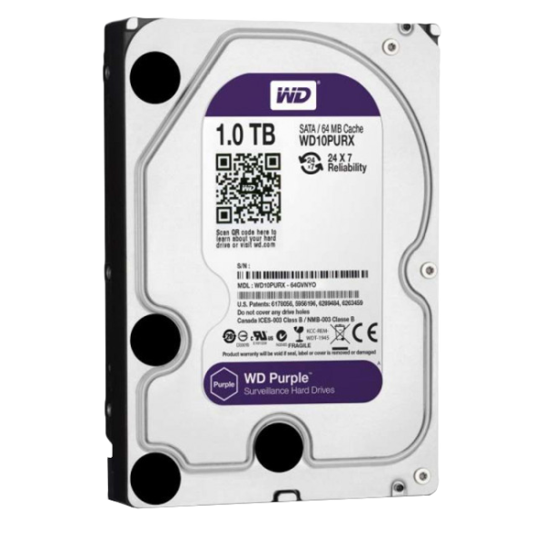 Жорсткий диск Western Digital 1TB Purple (WD10PURX) Жорсткий диск Western Digital 1TB Purple (WD10PURX)