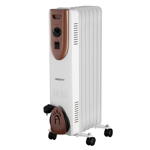 Масляный радиатор Ardesto OFH-07X1, 7 секций, 1500 Вт, до 15 м², мех.управление Масляный радиатор Ardesto OFH-07X1, 7 секций, 1500 Вт, до 15 м², мех.управление