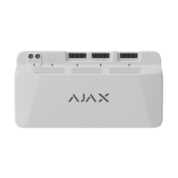 Модуль для додаткового живлення пристроїв AJAX LineSupply (45 W) Fibra white Модуль для додаткового живлення пристроїв AJAX LineSupply (45 W) Fibra white