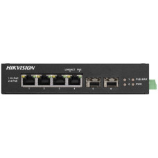 Некерований гігабітний PoE комутатор Hikvision DS-3T0506HP-E/HS з 4 портами PoE Некерований гігабітний PoE комутатор Hikvision DS-3T0506HP-E/HS з 4 портами PoE