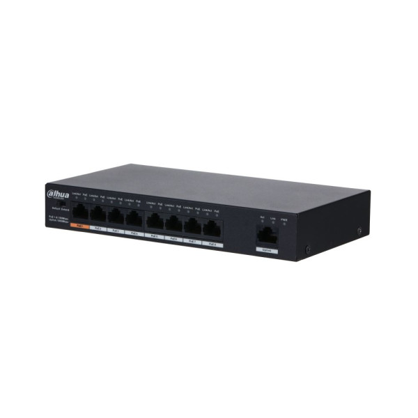 Некерований 9-портовий PoE-комутатор Dahua DH-PFS3009-8ET1GT-96 з 8 портами PoE Некерований 9-портовий PoE-комутатор Dahua DH-PFS3009-8ET1GT-96 з 8 портами PoE