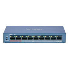 Некерований PoE-комутатор Hikvision DS-3E0109P-E(C) з 8 портами PoE Некерований PoE-комутатор Hikvision DS-3E0109P-E(C) з 8 портами PoE