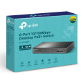 PoE-комутатор TP-Link TL-SF1008P 8-портовий з 4 PoE+ портами некерований PoE-комутатор TP-Link TL-SF1008P 8-портовий з 4 PoE+ портами некерований