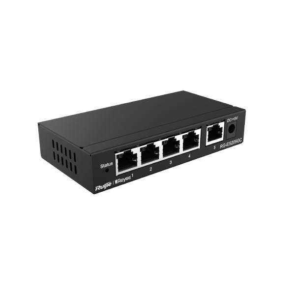 PoE-коммутатор Ruijie Reyee RG-ES205GC 5-портовый гигабитный интеллектуальный