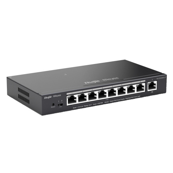 PoE-коммутатор Ruijie Reyee RG-ES209GC-P 9-портовый гигабитный интеллектуальный PoE-коммутатор Ruijie Reyee RG-ES209GC-P 9-портовый гигабитный интеллектуальный