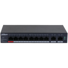 Управляемый PoE-коммутатор DH-CS4010-8GT-110 с 8 портами PoE для организации сети в больницах, школах и домашних сетях