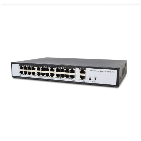 Некерований PoE-комутатор ATIS PoE-1026-24P Pro з 24 портами PoE Некерований PoE-комутатор ATIS PoE-1026-24P Pro з 24 портами PoE