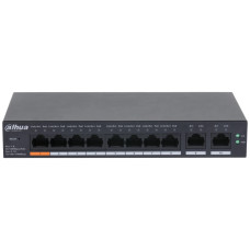 Управляемый PoE-коммутатор DH-CS4010-8ET-60 с 8 портами PoE для организации сети и питания IP-камер, точек доступа и телефонов