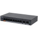 Управляемый PoE-коммутатор DH-CS4010-8ET-60 с 8 портами PoE для организации сети и питания IP-камер, точек доступа и телефонов