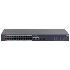 Управляемый PoE коммутатор Dahua DH-CS4226-24ET-375 26 портов для организации сети и питания IP камер, телефонов и точек доступа