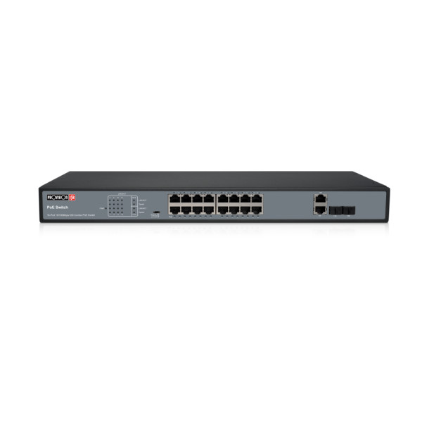 Некерований PoE-комутатор Provision-ISR PoES-16250C+2Combo-V2 з 16 портами PoE Некерований PoE-комутатор Provision-ISR PoES-16250C+2Combo-V2 з 16 портами PoE