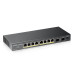 Некерований PoE-комутатор ZyXEL GS1100-10HP (GS1100-10HP-EU0101F) з 8 портами PoE