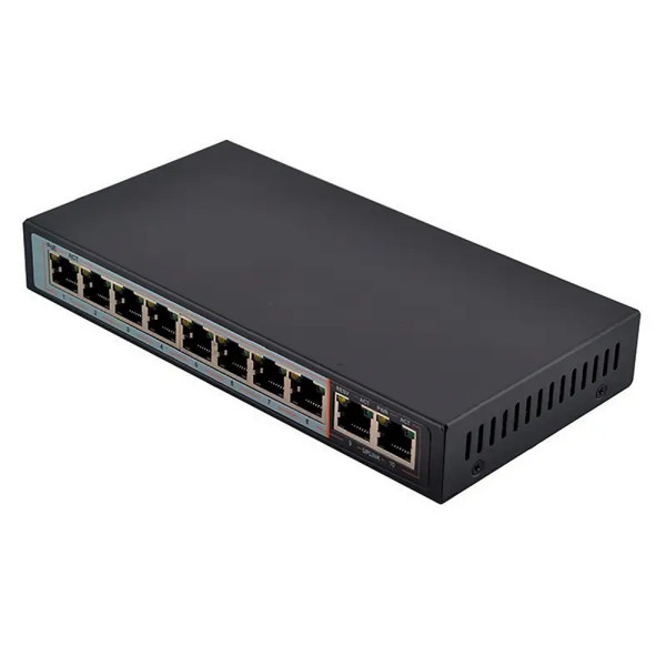 PoE-комутатор FoxGate S6008-G2-AI POE Watchdog 8-портовий некерований PoE-комутатор FoxGate S6008-G2-AI POE Watchdog 8-портовий некерований