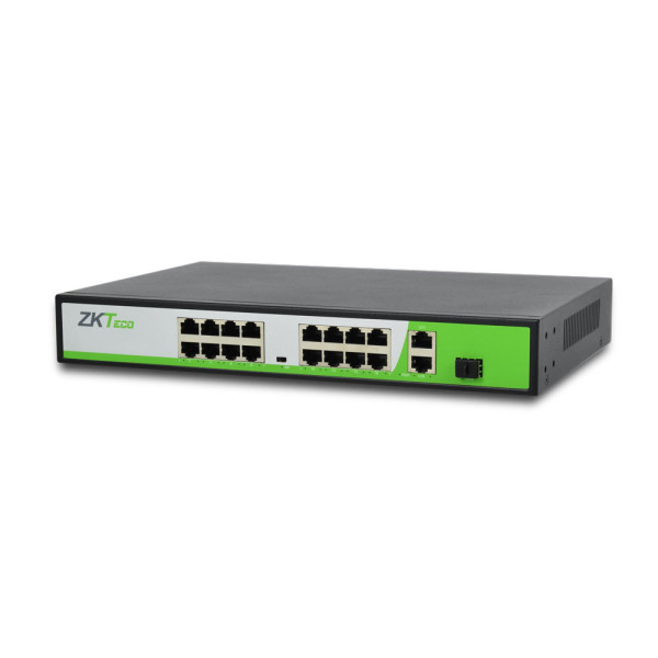 PoE-комутатор ZKTeco ZK-PoE1621N-200W з 16 портами PoE PoE-комутатор ZKTeco ZK-PoE1621N-200W з 16 портами PoE