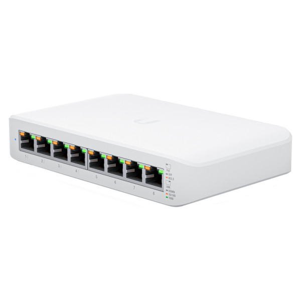 РоЕ-комутатор Ubiquiti UniFi Switch Lite 8 PoE USW-LITE-8-POE для підключення IP-камер та точок доступу, 8 портів RJ45, 4 порти PoE 52 Вт, автооприділення стандарту PoE РоЕ-комутатор Ubiquiti UniFi Switch Lite 8 PoE USW-LITE-8-POE для підключення IP-камер та точок доступу, 8 портів RJ45, 4 порти PoE 52 Вт, автооприділення стандарту PoE