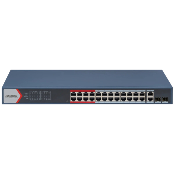Керований 26-портовий PoE комутатор Hikvision DS-3E1326P-EI(B) з 24 портами PoE Керований 26-портовий PoE комутатор Hikvision DS-3E1326P-EI(B) з 24 портами PoE