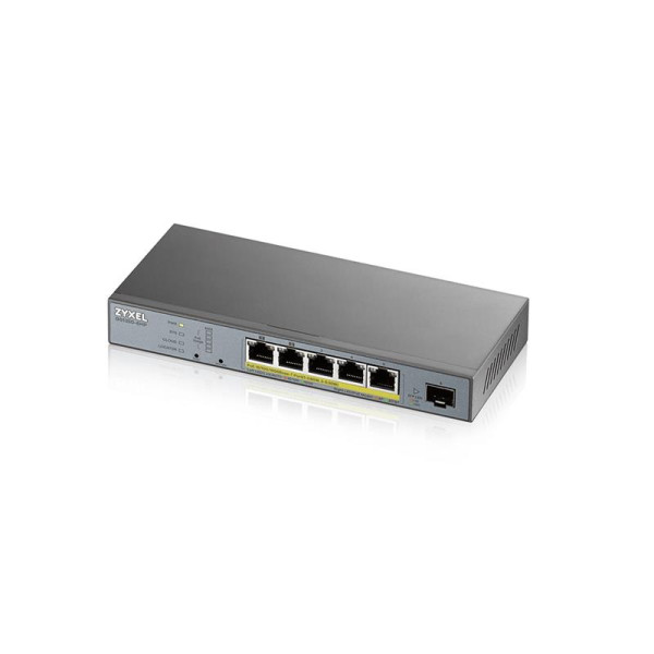 Смарт-керований комутатор для відеоспостереження на 5 портів з PoE ZyXEL GS1350-6HP (GS1350-6HP-EU0101F) Смарт-керований комутатор для відеоспостереження на 5 портів з PoE ZyXEL GS1350-6HP (GS1350-6HP-EU0101F)