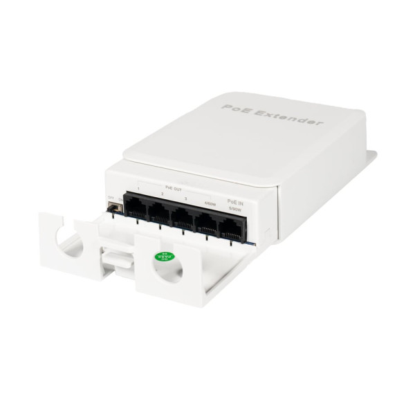 PoE-розширювач 4-портовий NVC-POE 4/100 для мережевих пристроїв з потужністю до 90 Вт, підтримка 10/100M, максимальна дальність 100 м PoE-розширювач 4-портовий NVC-POE 4/100 для мережевих пристроїв з потужністю до 90 Вт, підтримка 10/100M, максимальна дальність 100 м