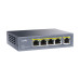 PoE-розширювач 5-портовий Cudy POE40 1 порт PoE++ гігабітний 60W для живлення IP камер на відстань до 100 метрів з виходом 30 Вт на порт