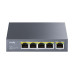 PoE-розширювач 5-портовий Cudy POE40 1 порт PoE++ гігабітний 60W для живлення IP камер на відстань до 100 метрів з виходом 30 Вт на порт