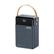 Зовнішній акумулятор 80000mAh Remax Lesu II PD 20W + QC 22.5W для зарядки смартфонів та інших пристроїв, з LED-світильником, сіра модель (RPP-566)