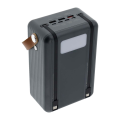 Внешний аккумулятор Remax Lesu II 80000mAh с PD 20W и QC 22.5W для зарядки устройств и кемпинга Серый (RPP-566) с LED-светильником и встроенными кабелями Внешний аккумулятор Remax Lesu II 80000mAh с PD 20W и QC 22.5W для зарядки устройств и кемпинга Серый (RPP-566) с LED-светильником и встроенными кабелями
