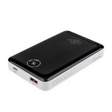 Беспроводной Power Bank 10000mAh LP PQ17 для зарядки смартфонов с поддержкой QC и MagSafe, универсальный портативный аккумулятор с дисплеем для контроля заряда