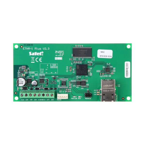 Ethernet-модуль Satel ETHM-1 PLUS для віддаленого керування ППК INTEGRA і VERSA Ethernet-модуль Satel ETHM-1 PLUS для віддаленого керування ППК INTEGRA і VERSA