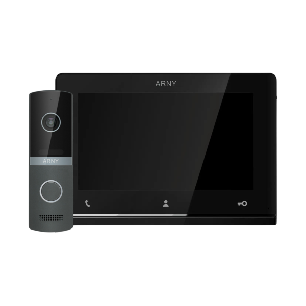 Комплект домофонный ARNY AVD-7121 (AVD-710 2Мп 7" TFT + AVP-NG230 1Мп), Black + Graphite Комплект домофонный ARNY AVD-7121 (AVD-710 2Мп 7" TFT + AVP-NG230 1Мп), Black + Graphite