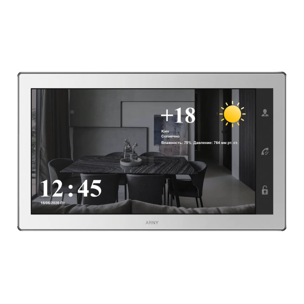 Видеодомофон ARNY AVD-1060 2Мп 10'' Wi-Fi IPS, White Видеодомофон ARNY AVD-1060 2Мп 10'' Wi-Fi IPS, White