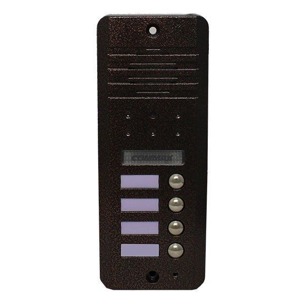 Відеопанель 4-абонентська DRC-4DC коричнева для домофону з кольоровою камерою та антивандальним корпусом Відеопанель 4-абонентська DRC-4DC коричнева для домофону з кольоровою камерою та антивандальним корпусом